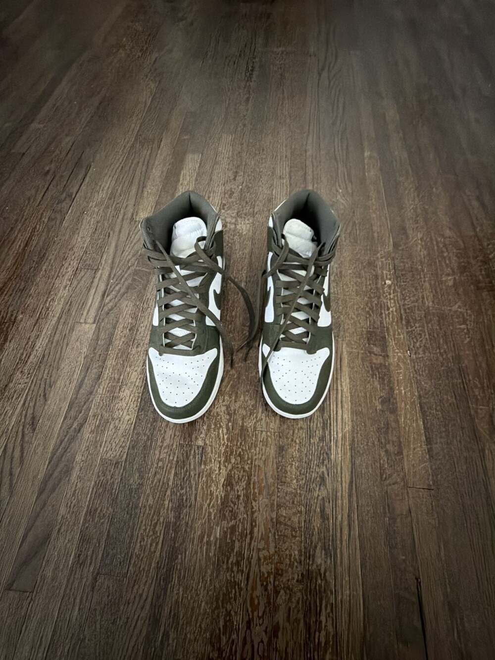 Nike Dunk High Retro Cargo Khaki White Sneakers